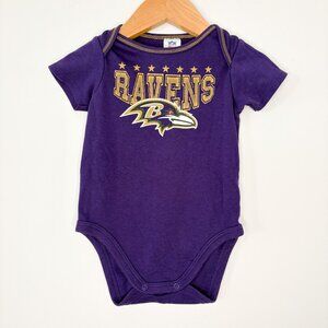 Baltimore Ravens Baby Onesie Bodysuit – Size 6–12 Months